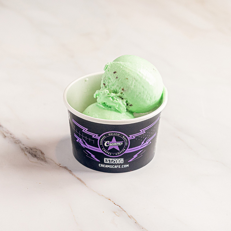 11-mint chocolate chip gelato scoops