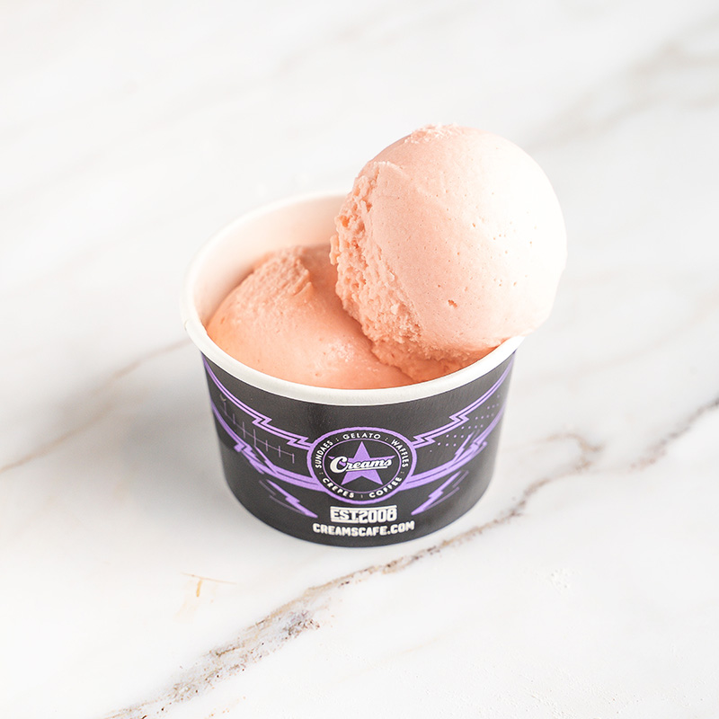 13-blood orange sorbet scoops