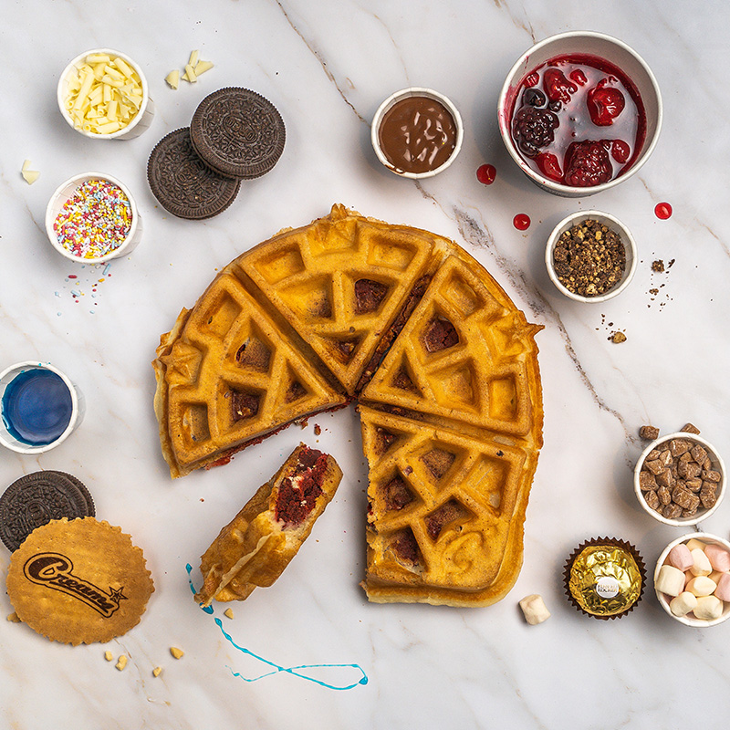 5-invent your own waffle cookie dough base